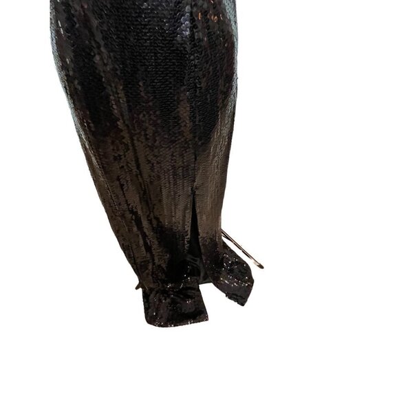 Mike Benet Formals Pink Blue Black Sequined Strapless Vintage Formal Dress Sz 10 - Picture 5 of 10